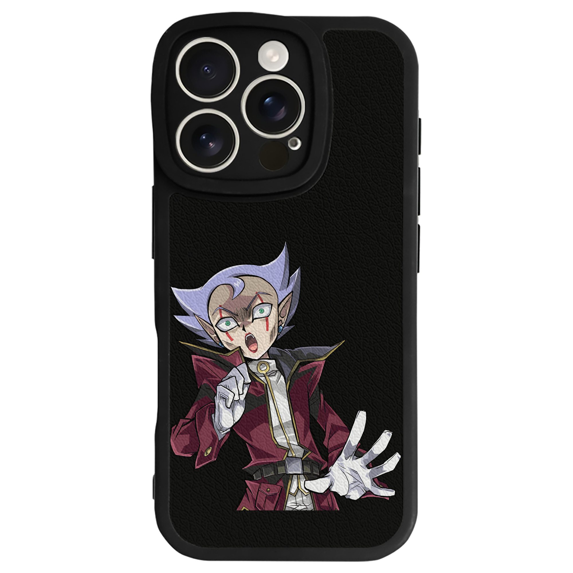（画像用） 遊☆戯☆王 Yu-Gi-Oh! 【iPhone 16シリーズ対応】シリコンスマホケース（レザー調） 材質：シリコン